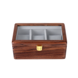 Watch Box Black Walnut Wood 3 Watch