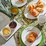 French Country Dragonfly Stoneware White Condiment Set