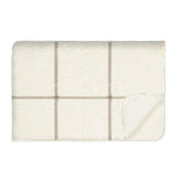 Linens & More Grid Sherpa Throw