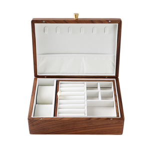 Jewellery Box Black Walnut Wood with Lift Out Tray
