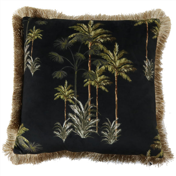 Le Forge Velvet Palm Tree Cushion