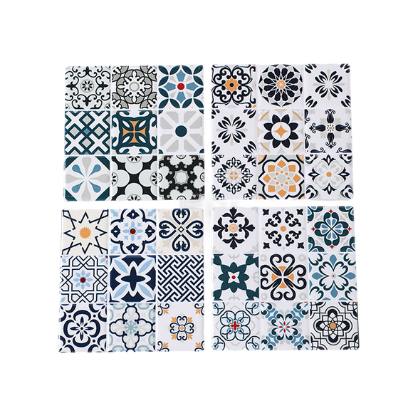 Coasters with Mosaic Design - Set of 4 Square