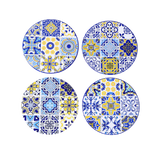 Coasters with Mosaic Design - Set of 4 Round