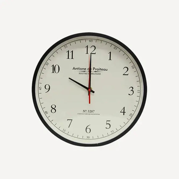 French Country Noir Petite Wall Clock