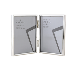 Silver Picture Frame Double 3"x 5"