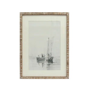 French Country Sail Boat and Dingy Print