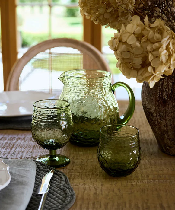 French Country  Serena Green Set 4Tumbler