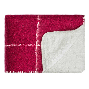 Linens & More Grid Sherpa Throw