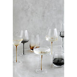 Broste Amber Champagne Glass Set 4