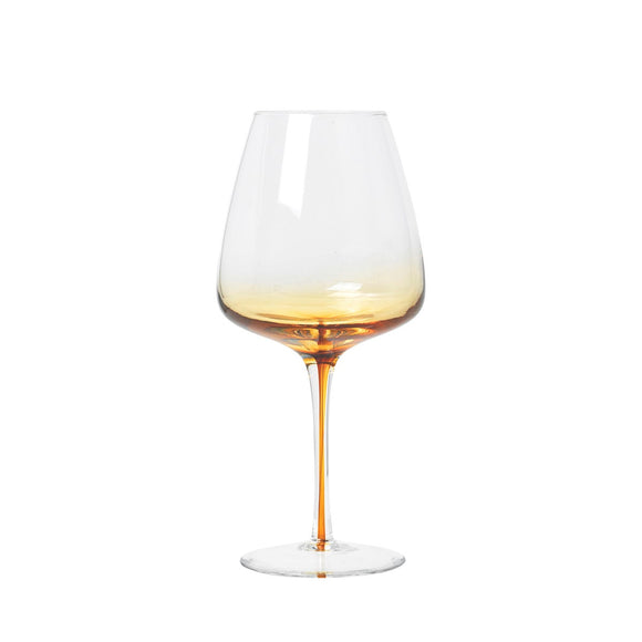 Broste Amber Red Wine Glass Set 4