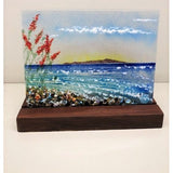 Christina Bonallack Glass Tile Sea Scape 13cm x 13cm