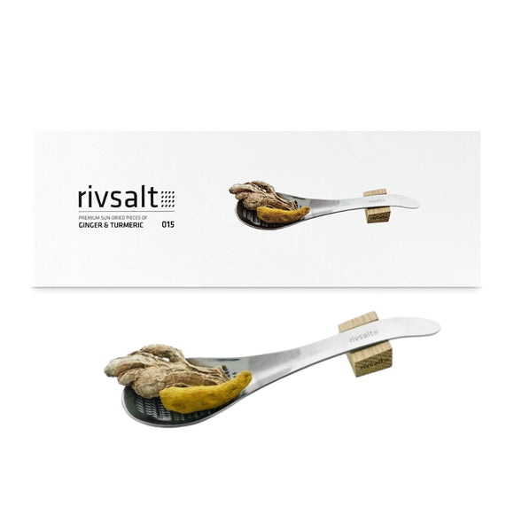 RIVSALT Ginger & Turmeric with Stainless Steel Grater