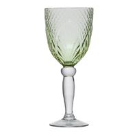 French Country Vintage Green Goblets Set 4